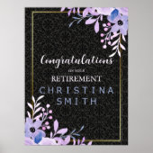 Modernes Party für Blumenpastell Poster (Vorne)