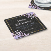 Modernes Party für Blumenpastell Rechteckiger Pappuntersetzer (angewinkelt)