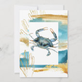 Modernes Party für das Kräuterfest an der Küste Einladung (Rückseite)