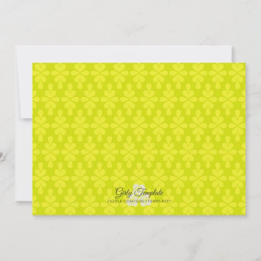 Modernes Party für den Hausbau Braun und Limon Einladung (Rückseite)