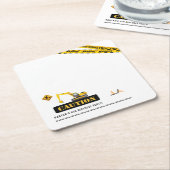 Modernes Party für den Umschlag Rechteckiger Pappuntersetzer (angewinkelt)