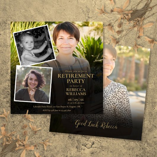 Modernes Party für die Altersvorsorge bei Fotosamm Einladung