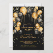 Modernes Party für die Altersvorsorge Einladung (Vorderseite)