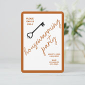 Modernes Party für die Haushaltswärmung laden ein (Stehend Vorderseite)