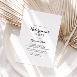 Modernes Party für die Kalligrafie Einladung