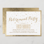 Modernes Party für die Minimalistische Altersvorso Einladung (Vorne/Hinten)