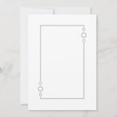 Modernes Party für die Minimalistische Grautextver Einladung (Rückseite)