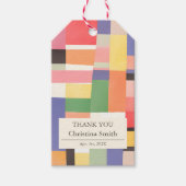 Modernes Party für die Niedliche Blockerhaltung Geschenkanhänger (Vorderseite)