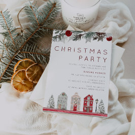 Modernes Party für Familie oder Weihnachten Einladung