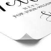 Modernes Party für Hochzeiten Poster (Ecke)