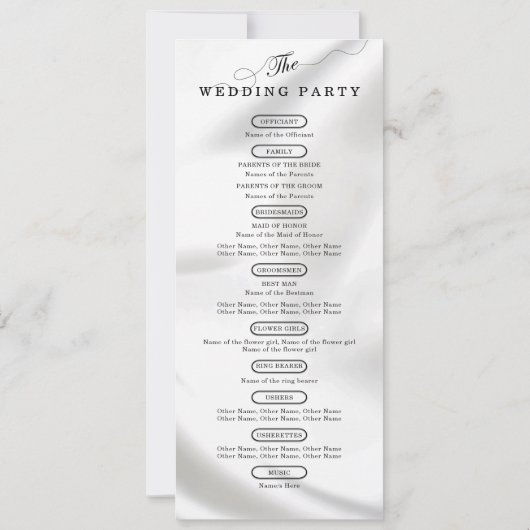 Modernes Party für Hochzeitsfeiern (Rückseite)