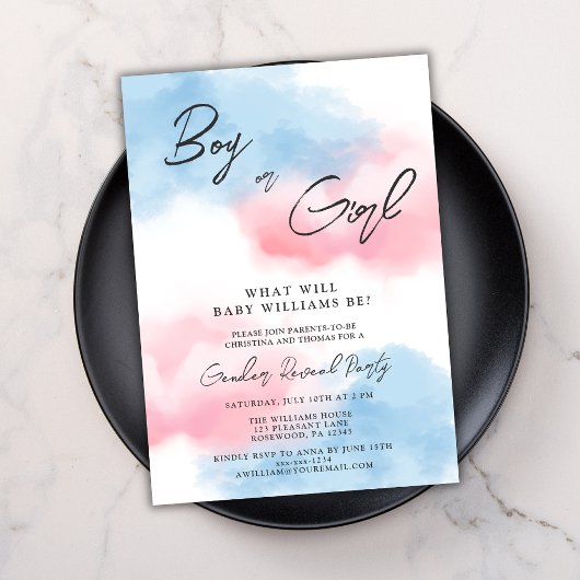 Modernes Party für männliche oder weibliche Geschl Einladung