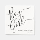 Modernes Party für männliche oder weibliche weibli Serviette (Vorderseite)