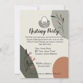 Modernes Party für Neugeborene als Eltern Einladung (Vorderseite)