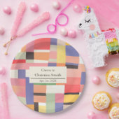 Modernes Party für Niedliche Farbblöcke - Altersvo Pappteller (Party)