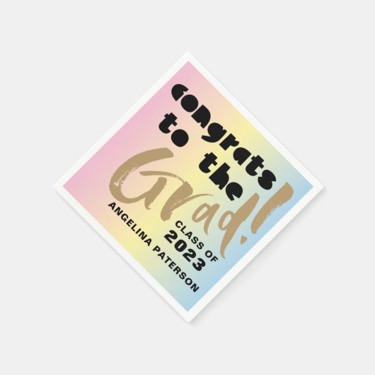 Modernes Party für Pastellfarben Serviette (Ecke)