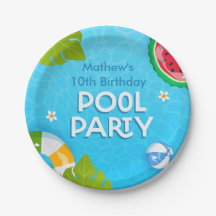 Modernes Party für tropische Sommerbecken