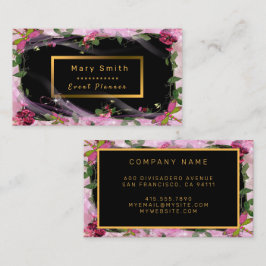 Modernes Party Gold - Ihre Text-Business-Karte Visitenkarte