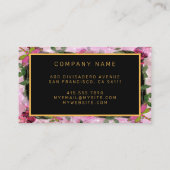 Modernes Party Gold - Ihre Text-Business-Karte Visitenkarte (Rückseite)