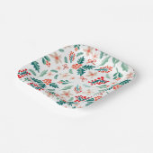 Modernes Party in Rot und Grün Pappteller (Gewinkelt)