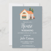 Modernes Party Minimalistisch House Erwärmung Einladung (Vorderseite)