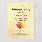 Modernes Party mit Balloons Einladung (Vorderseite)