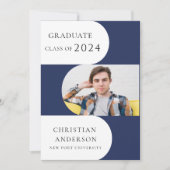 Modernes Party mit blauen Stilrichtungen Einladung (Vorderseite)