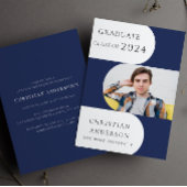 Modernes Party mit blauen Stilrichtungen Einladung