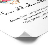 Modernes Party mit blütendem Tee - wie alt sie war Poster (Ecke)