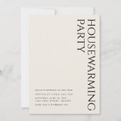 Modernes Party mit eleganten Zimmern Einladung (Vorderseite)