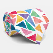 Modernes Party mit farbenfrohen Dreiecken Krawatte (Gerollt)