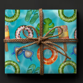 Modernes Party mit farbenfrohen Pools zum Geburtst Geschenkpapier Set