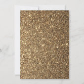 Modernes Party mit Gold und Schwarz-Masquerade zum Einladung (Rückseite)