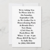 Modernes Party mit Retro Fun Invasion Einladung (Rückseite)