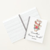 Modernes Party mit weißem Tee Notizblock (Innenseite)