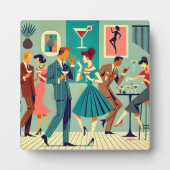 Modernes Party Mitte des Jahrhunderts Der Martini- Fotoplatte (Vorderseite)