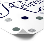 Modernes Party-Poster Poster (Ecke)