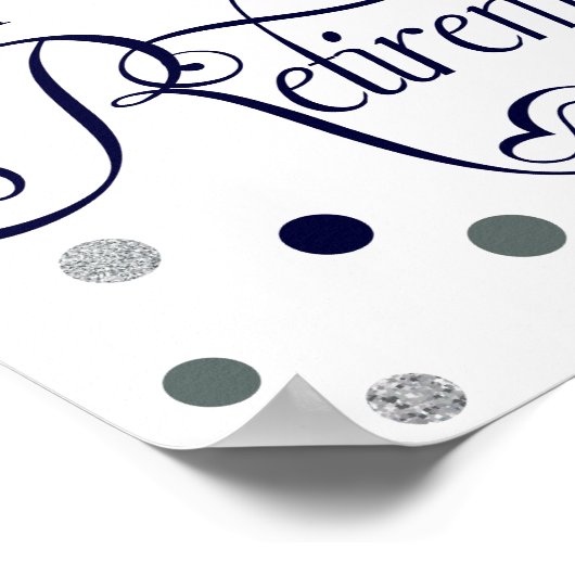 Modernes Party-Poster Poster (Ecke)