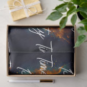 Modernes Party Time Neon Personalisiert Seidenpapier (Geschenk)