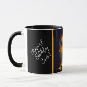 Modernes Party Time Neon Personalisiert Tasse (Links)