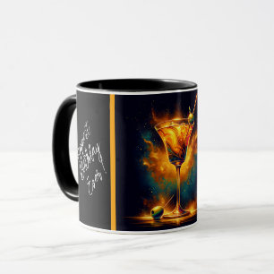 Modernes Party Time Neon Personalisiert Tasse