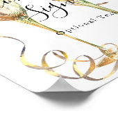 Modernes Party-Zeichen Poster (Ecke)