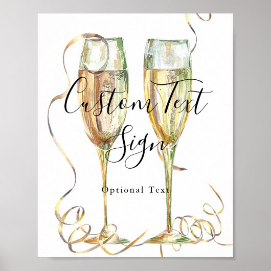 Modernes Party-Zeichen Poster (Vorne)