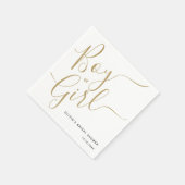 Modernes Party zur Aufdeckung des Goldbuys oder Mä Serviette (Ecke)