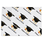 Modernes Party zur Feier des Abschlusses Große Geschenktüte (Vorderseite)