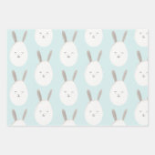 Modernes Pastel Bunny Egg Muster | Ostersegnung Geschenkpapier Set (Vorderseite 2)