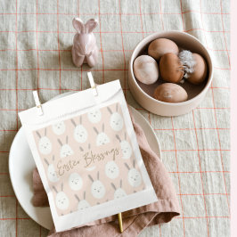 Modernes Pastel Bunny Egg Muster | Ostersegnung Geschenktütchen