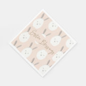 Modernes Pastel Bunny Egg Muster | Ostersegnung Serviette (Ecke)