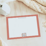 Modernes Pastel Coral Monogram Personalisiert Note Notizblock<br><div class="desc">Notepad mit einer schönen pastellfarbenen Palette mit einem personalisierten Monogramm und geometrischer Gestaltung. Dieses Design ist mit verschiedenen Hintergrundfarben ausgestattet,  die Sie in einer "Pastel Modern Monogram Business" Kollektion in unserem Shop finden.</div>