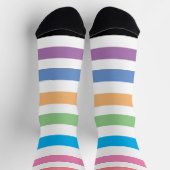 MODERNES PASTEL FARBIG STRIPE SOCKEN (Oben)